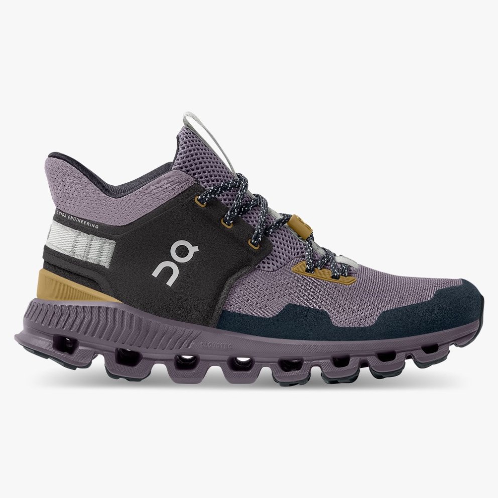 On Cloud Hi Edge Women\'s Trainers Purple | UK-O21MJ