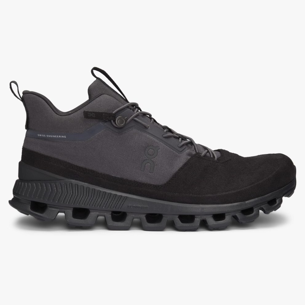 On Cloud Hi Men\'s Trainers Black / Grey | UK-782JM