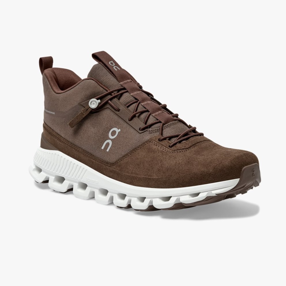 On Cloud Hi Men's Trainers Brown | UK-8JA67