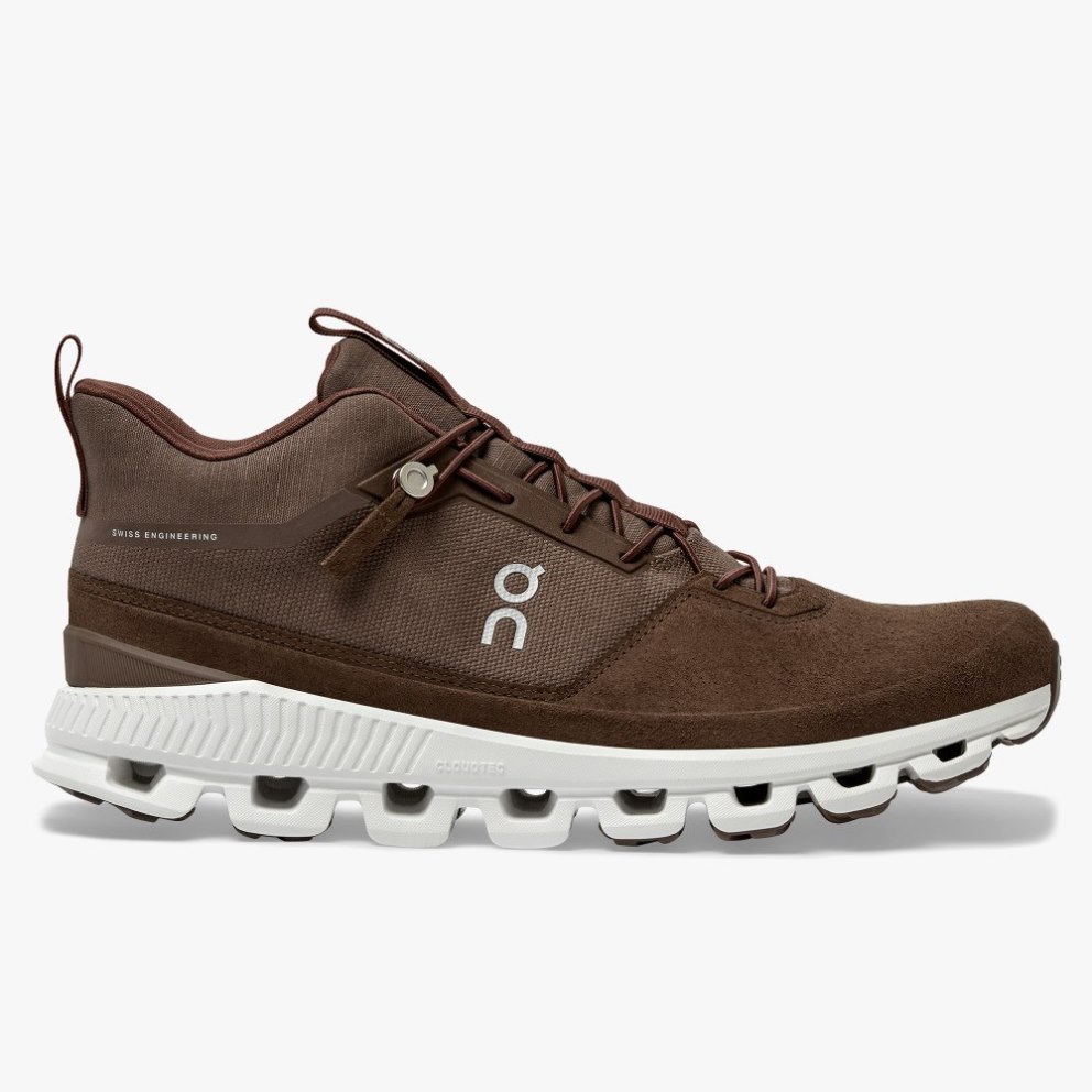 On Cloud Hi Men\'s Trainers Brown | UK-8JA67