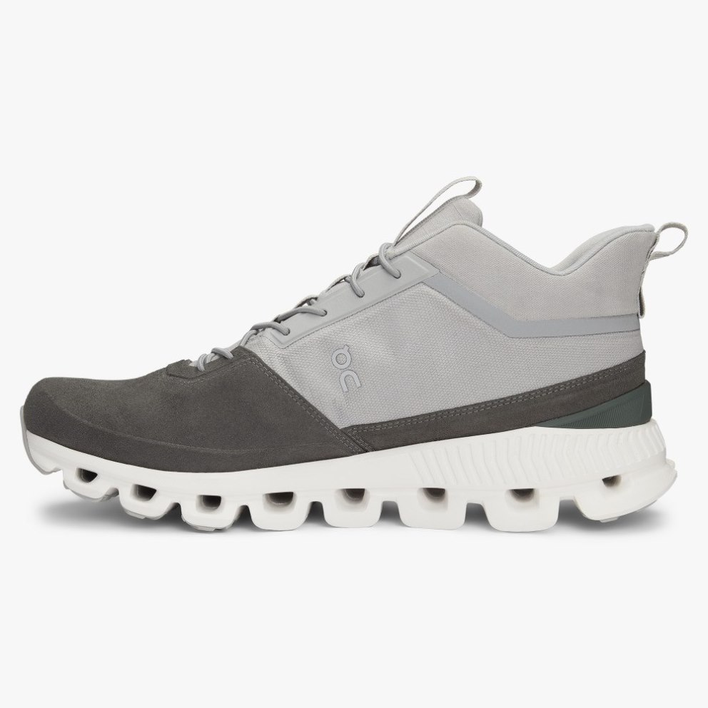 On Cloud Hi Men's Trainers Grey | UK-176AM