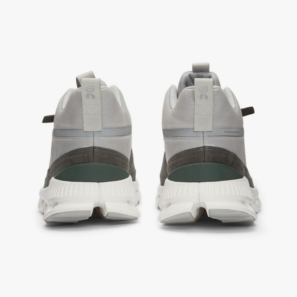 On Cloud Hi Men's Trainers Grey | UK-176AM