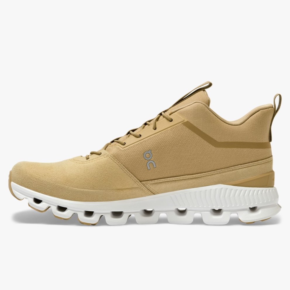 On Cloud Hi Men's Trainers Khaki | UK-J125O