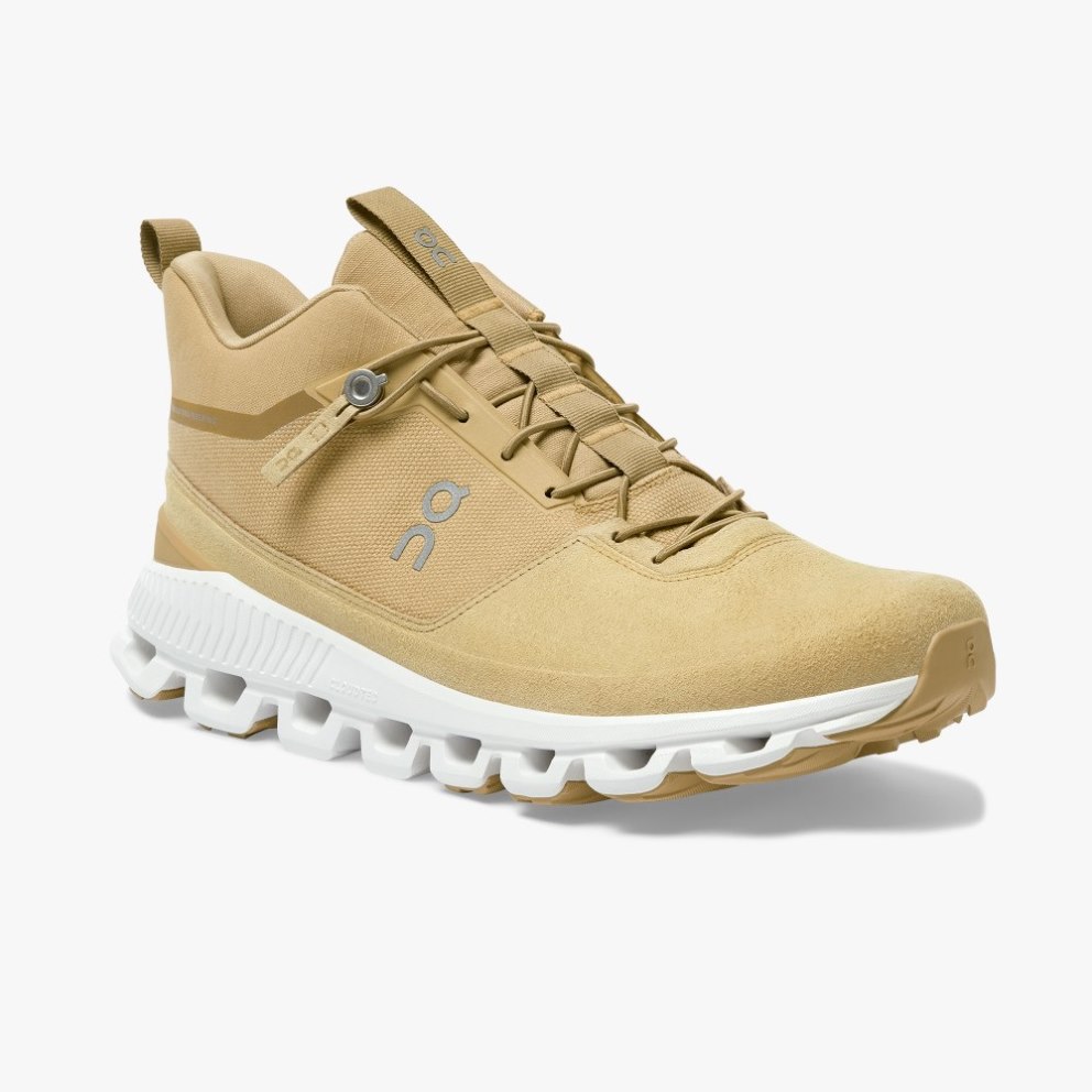 On Cloud Hi Men's Trainers Khaki | UK-J125O