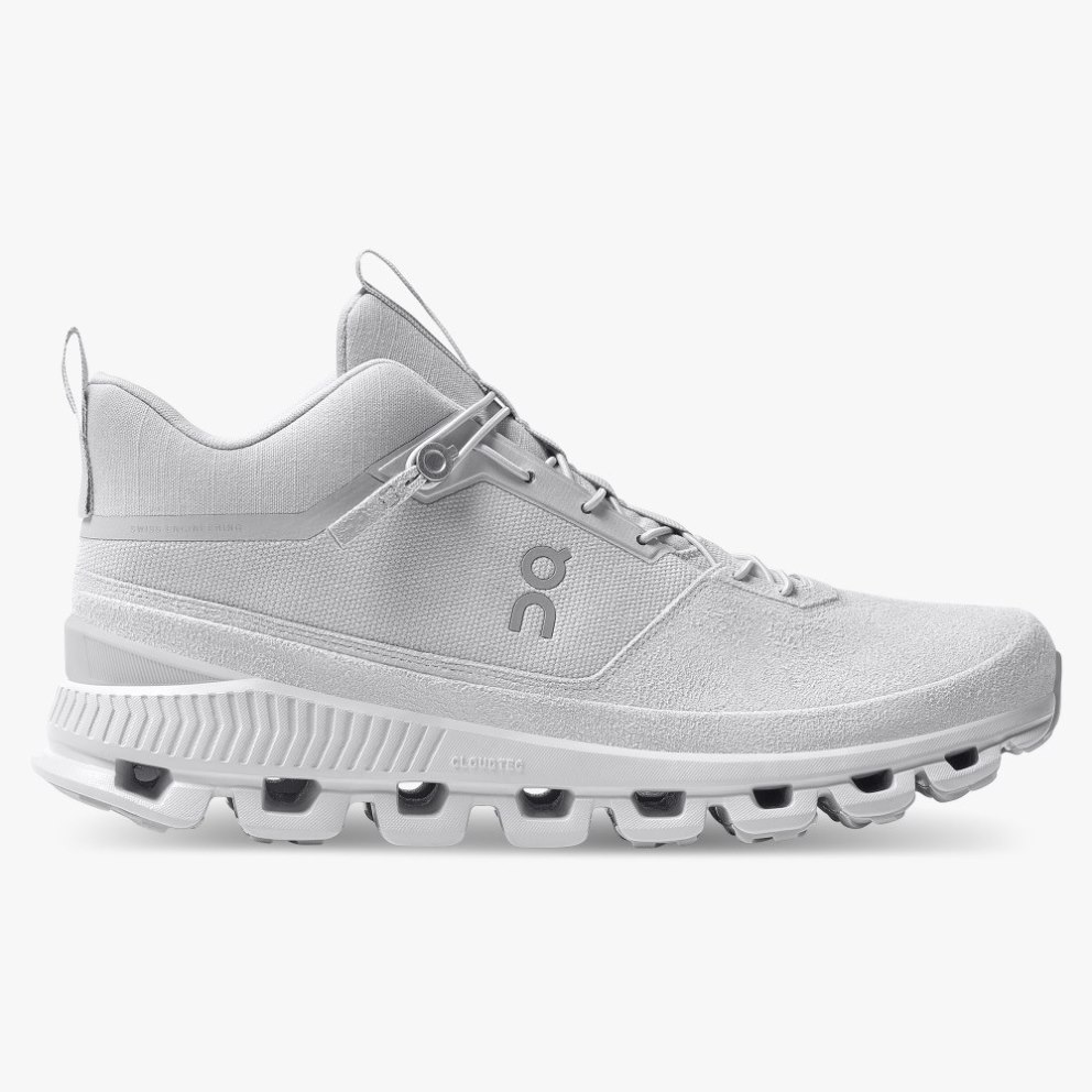 On Cloud Hi Men\'s Trainers Light Grey | UK-A8617