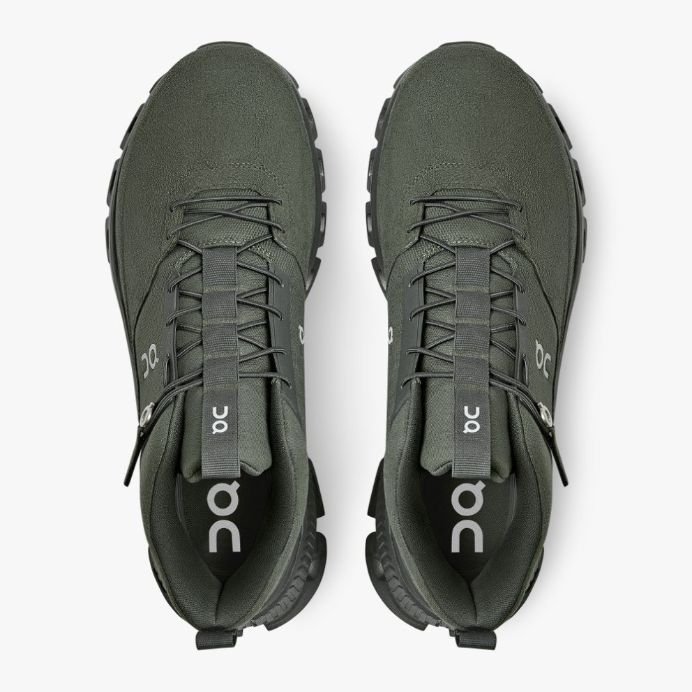 On Cloud Hi Men's Trainers Olive | UK-8M5AO