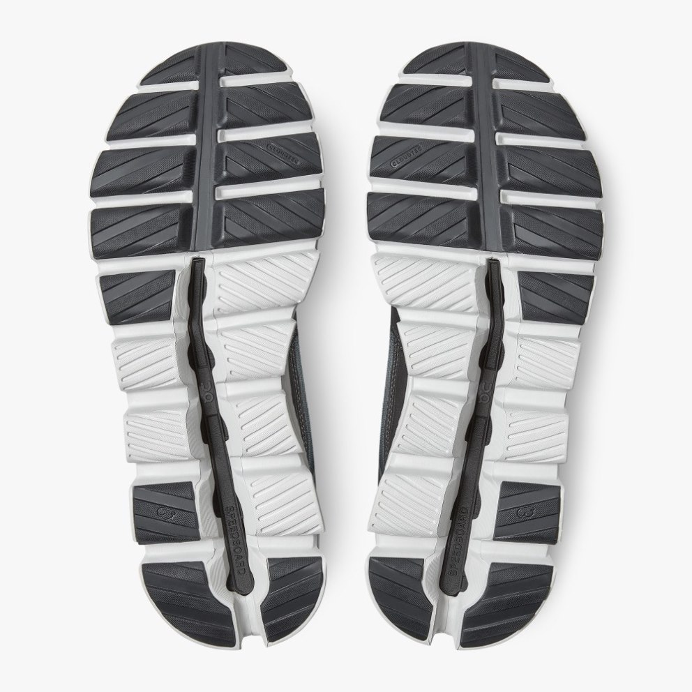 On Cloud Hi Waterproof Men's Trainers Black / Grey | UK-682O1