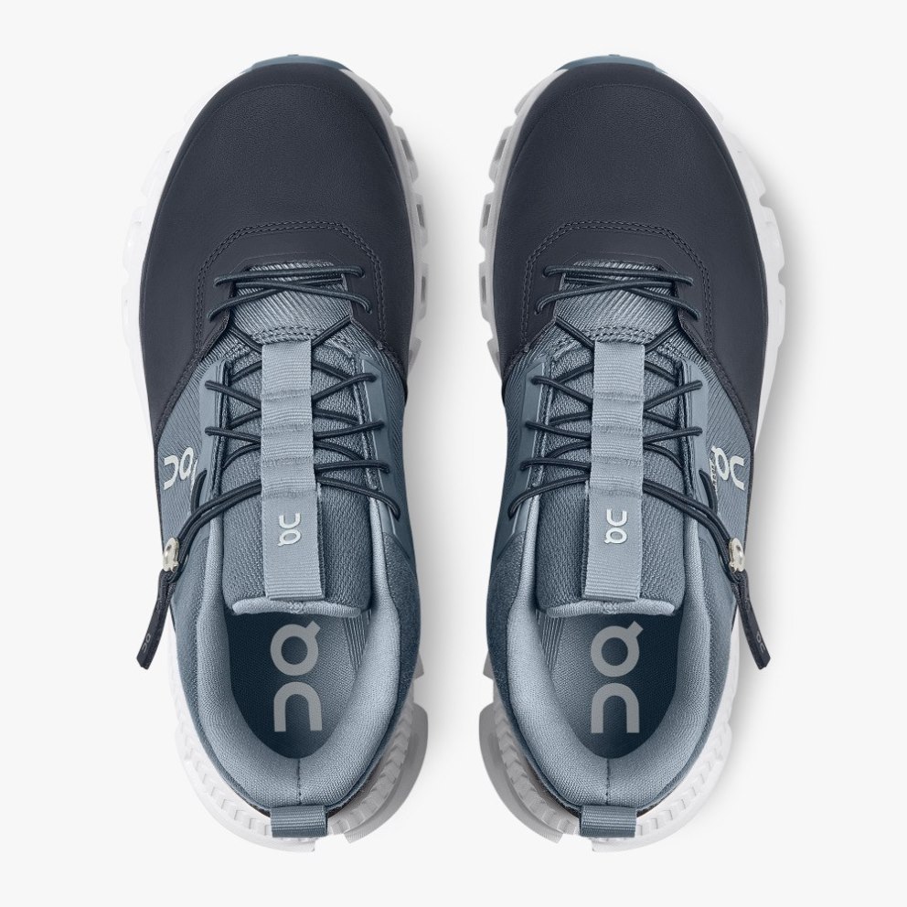 On Cloud Hi Waterproof Women's Trainers Navy | UK-26817