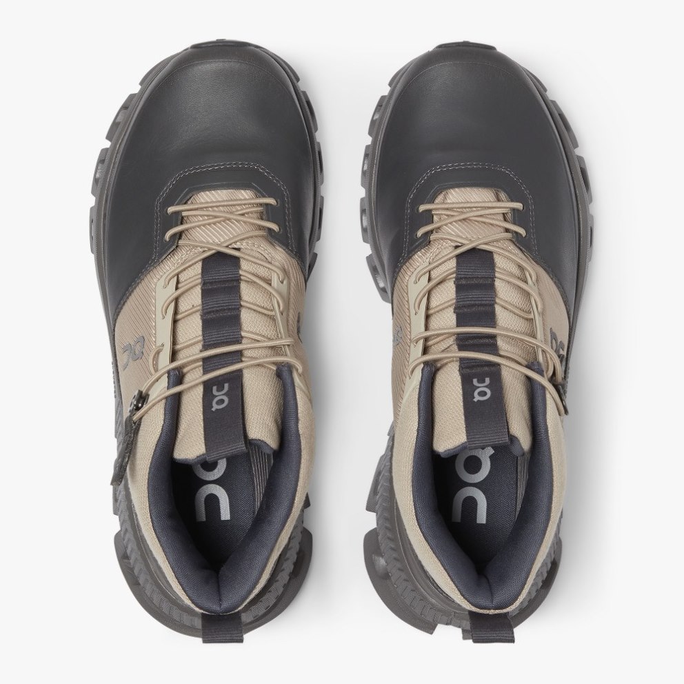 On Cloud Hi Women's Trainers Black / Khaki | UK-8O2J1