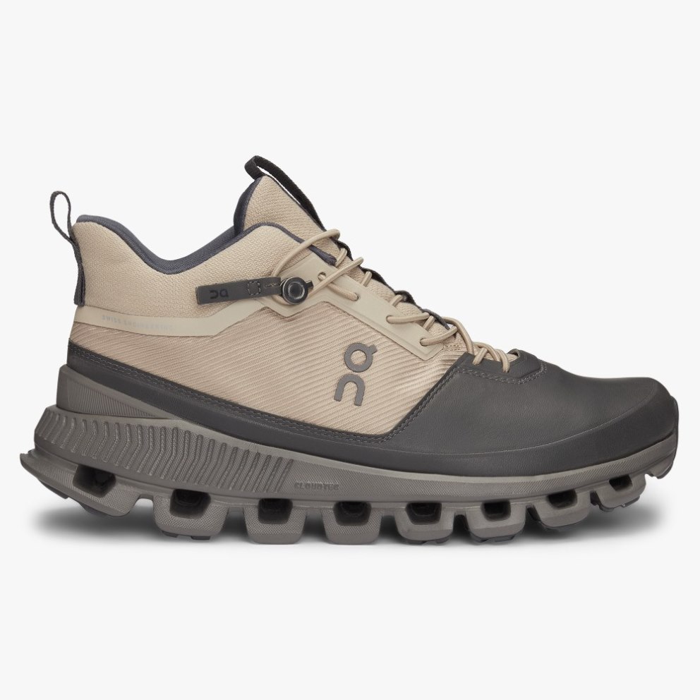 On Cloud Hi Women\'s Trainers Black / Khaki | UK-8O2J1