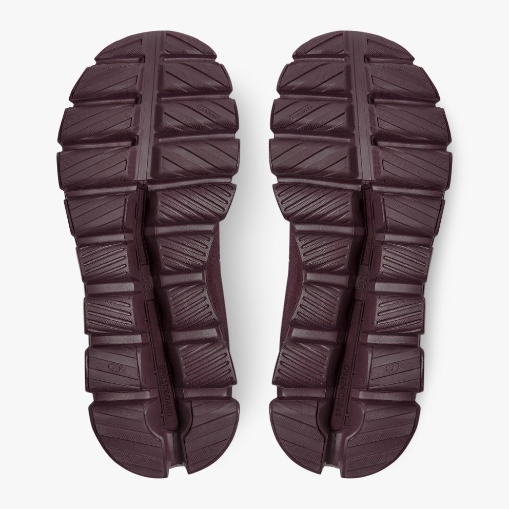 On Cloud Hi Women's Trainers Burgundy | UK-2AMO5
