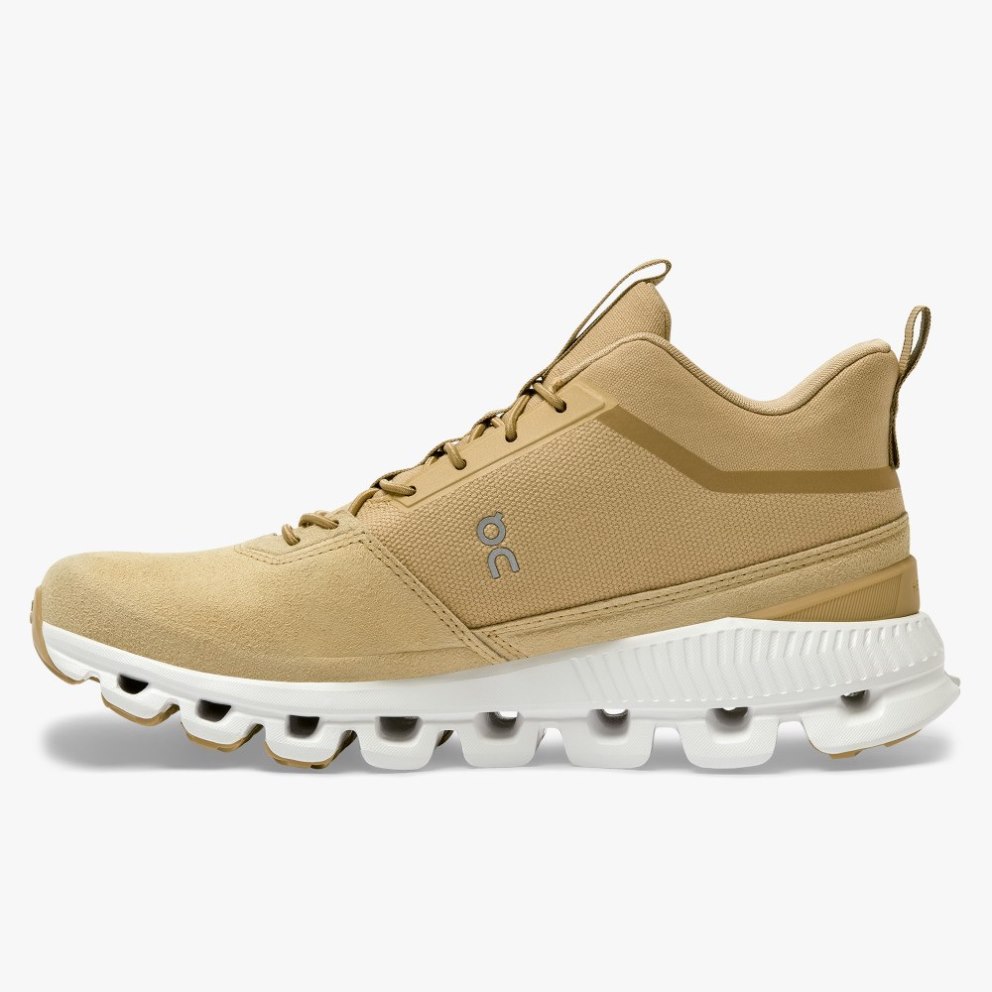 On Cloud Hi Women's Trainers Khaki | UK-251J8