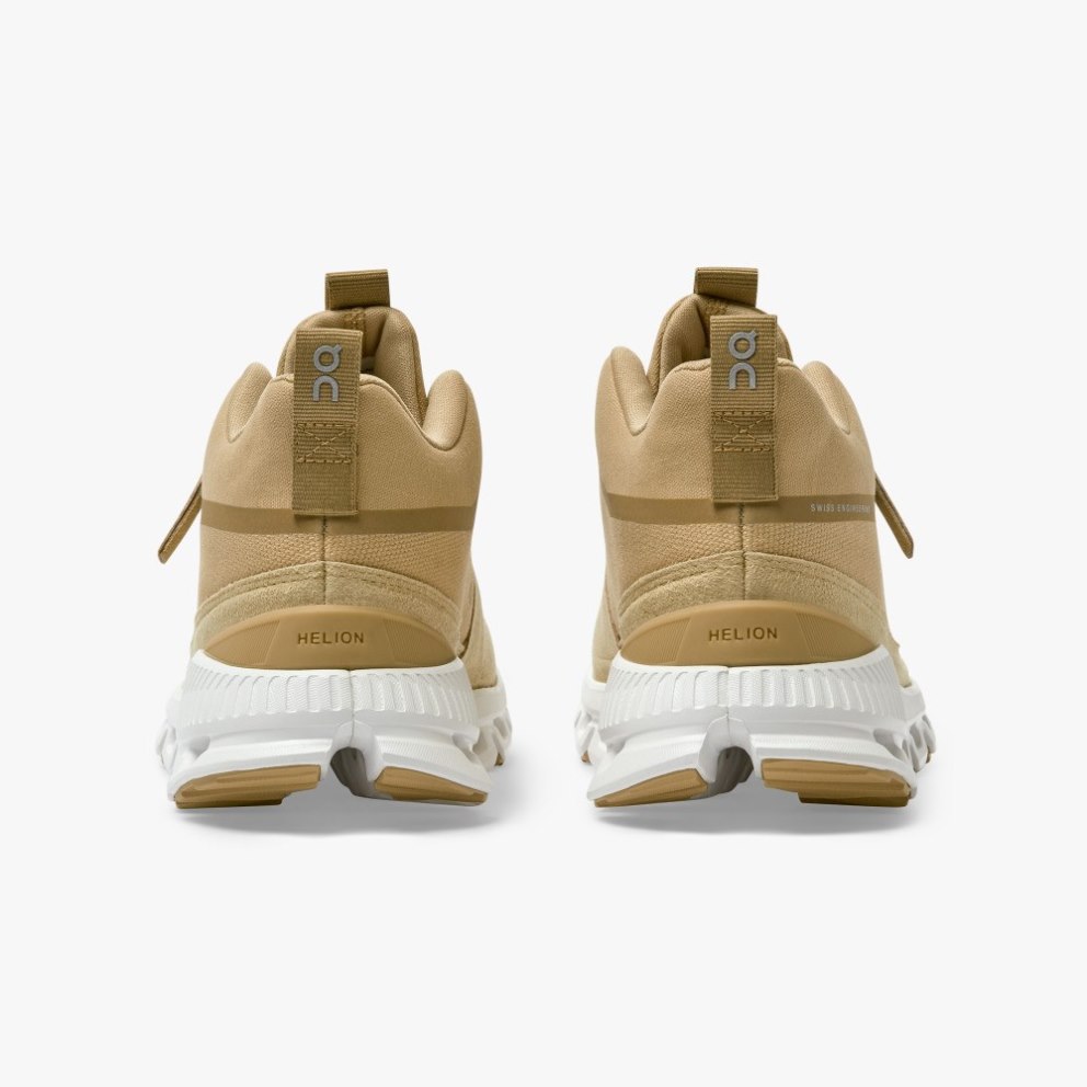 On Cloud Hi Women's Trainers Khaki | UK-251J8