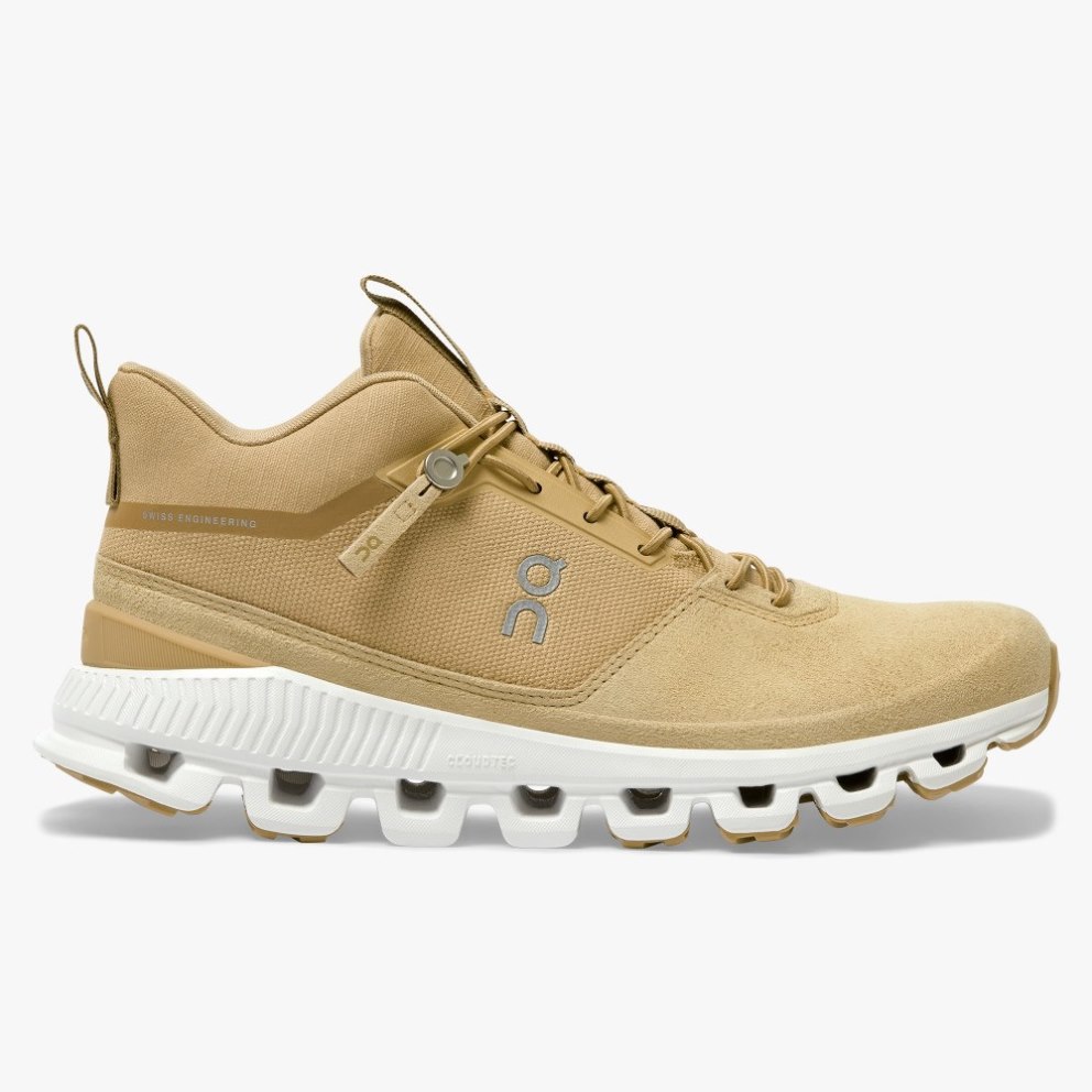 On Cloud Hi Women\'s Trainers Khaki | UK-251J8