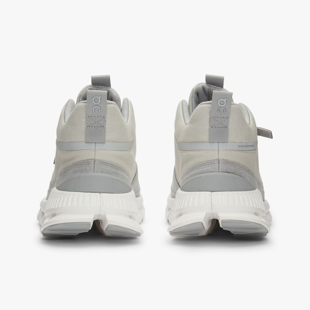 On Cloud Hi Women's Trainers Light Grey | UK-52A68