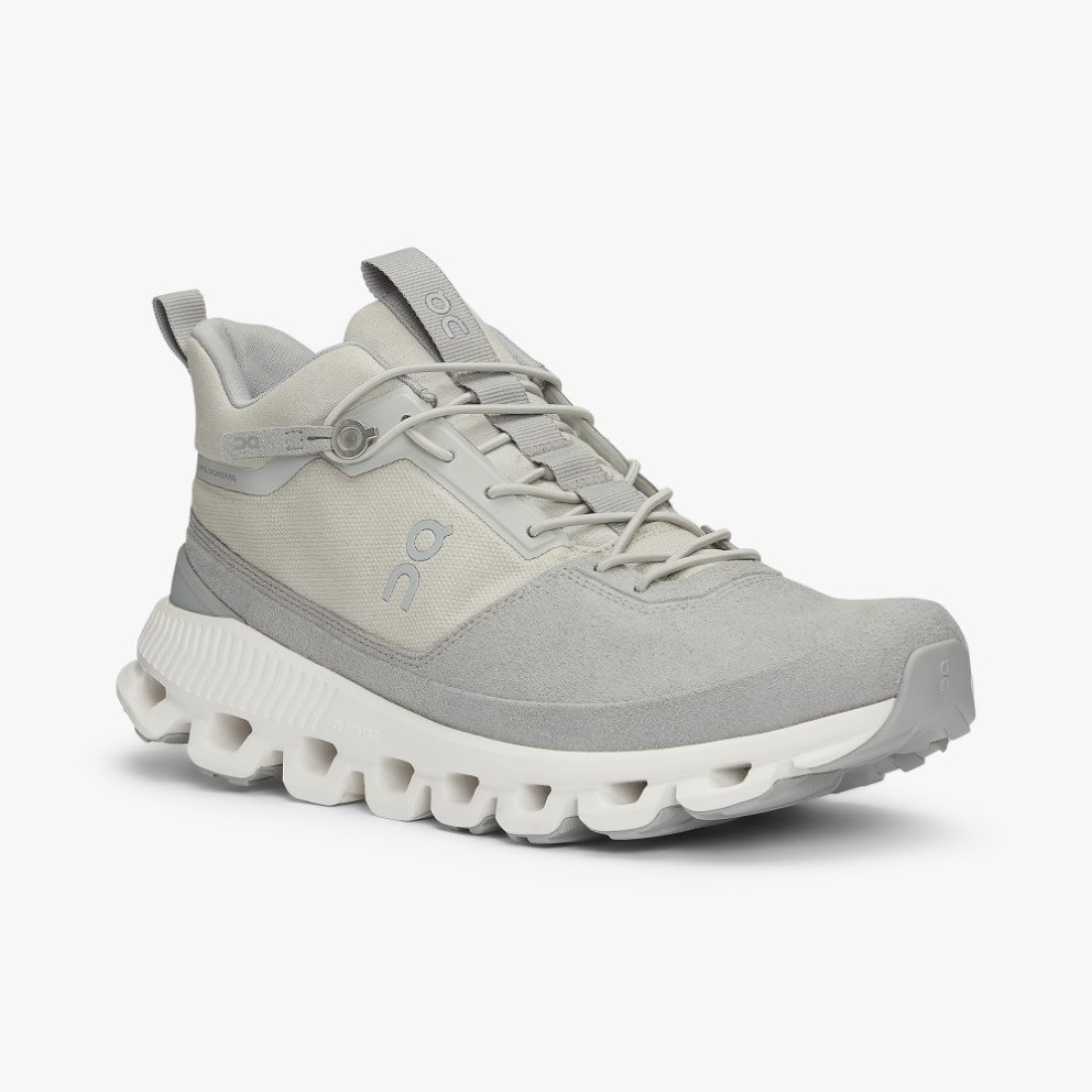 On Cloud Hi Women's Trainers Light Grey | UK-52A68