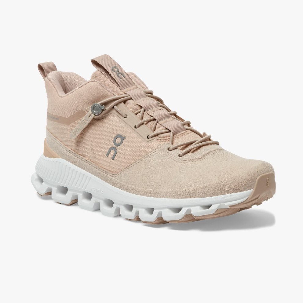 On Cloud Hi Women's Trainers Rose | UK-AM817