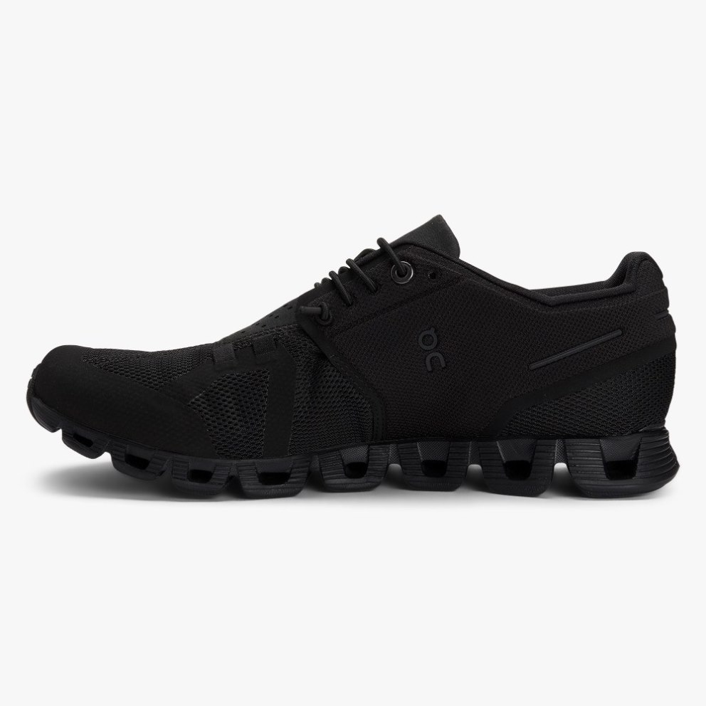 On Cloud Men's Trainers Black | UK-28A5M
