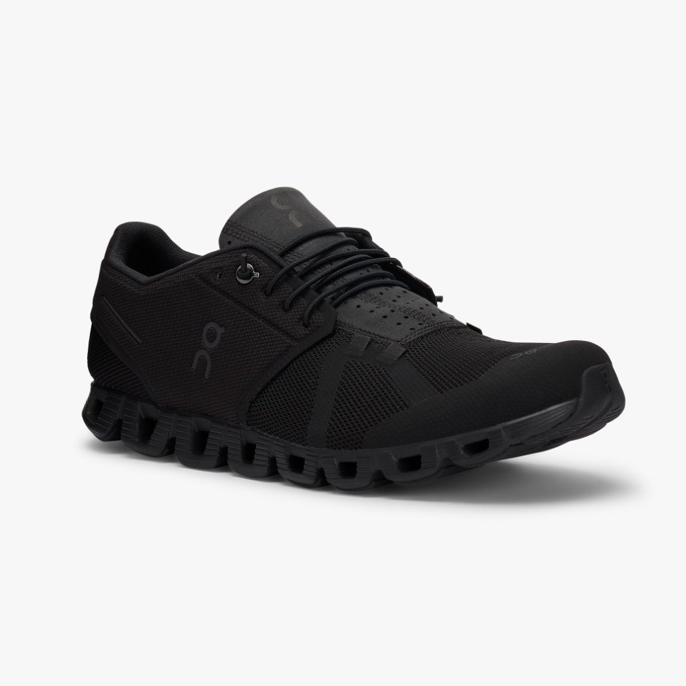 On Cloud Men's Trainers Black | UK-28A5M