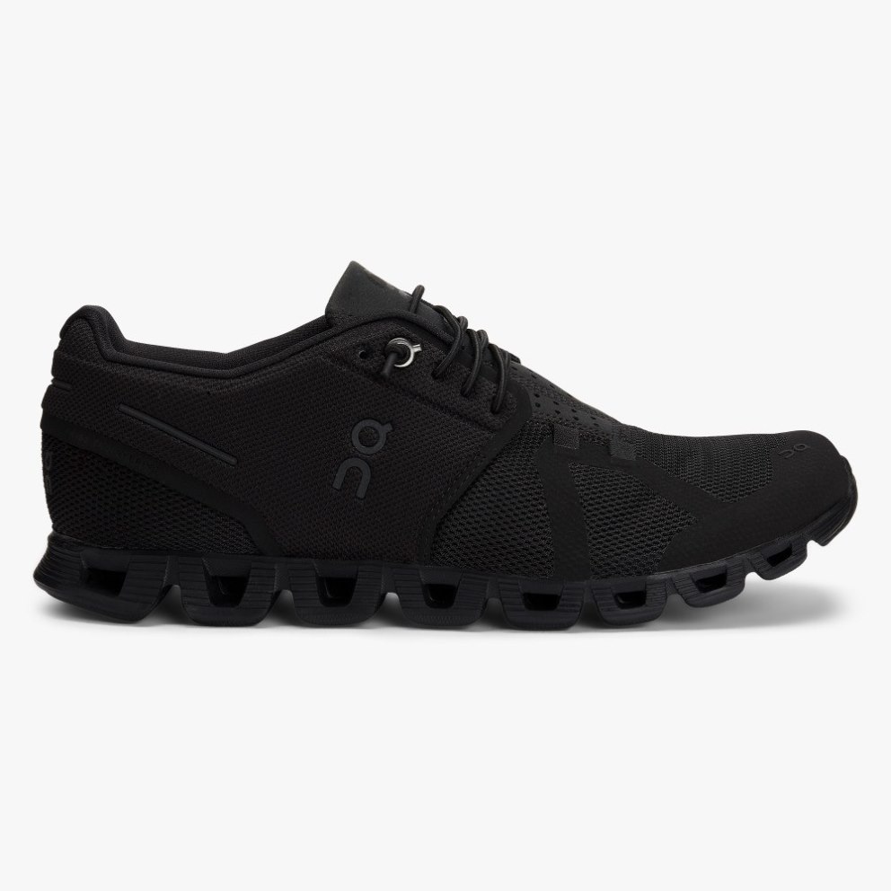 On Cloud Men\'s Trainers Black | UK-28A5M