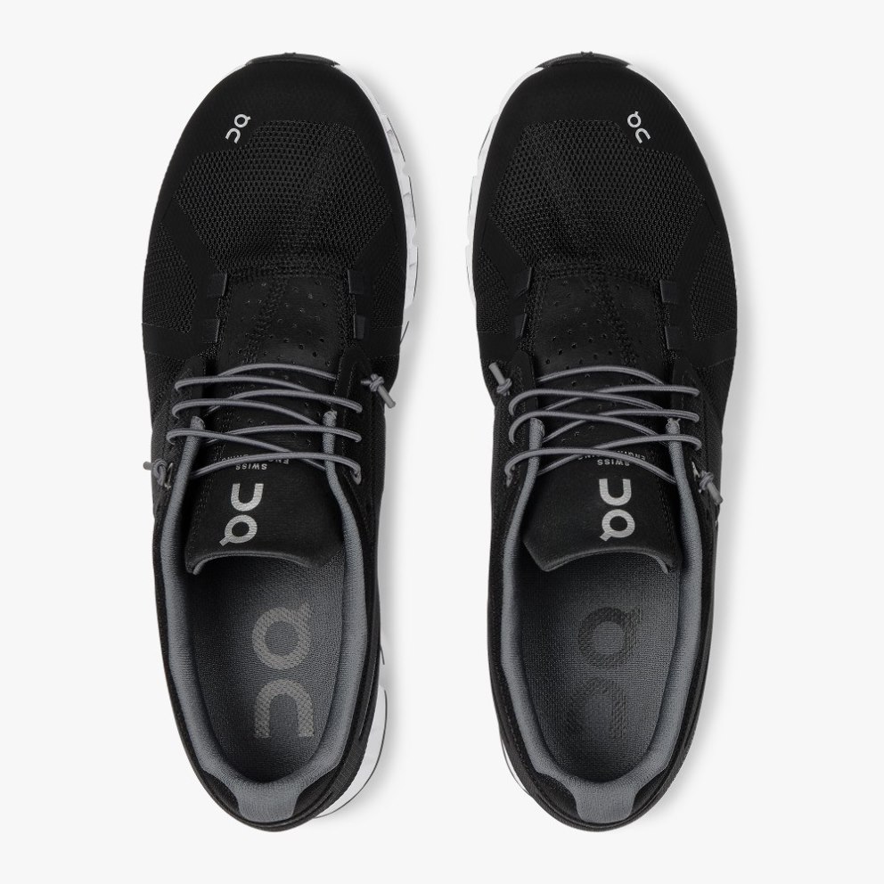 On Cloud Men's Trainers Black | UK-JM768