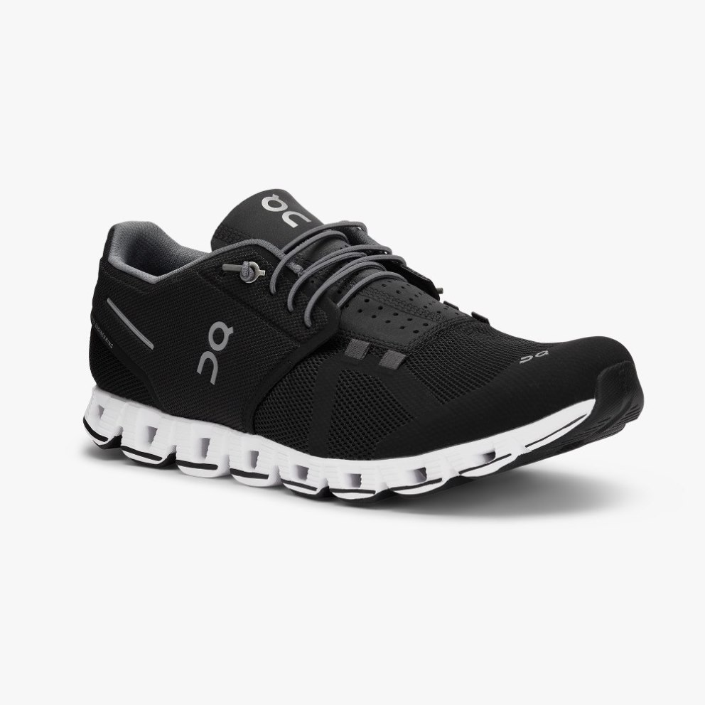 On Cloud Men's Trainers Black | UK-JM768