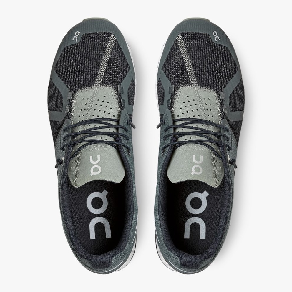 On Cloud Men's Trainers Grey / Black | UK-25AMJ