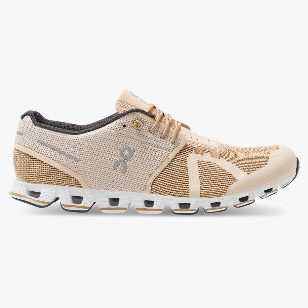On Cloud Men\'s Trainers Khaki | UK-5J618