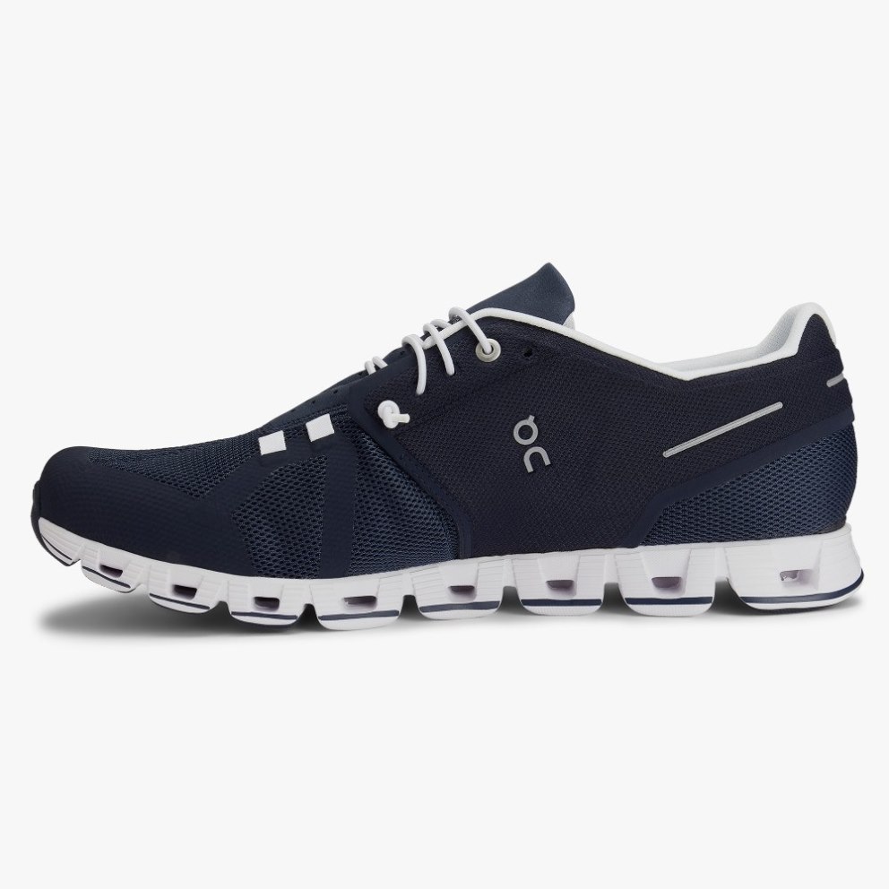On Cloud Men's Trainers Navy | UK-27O68