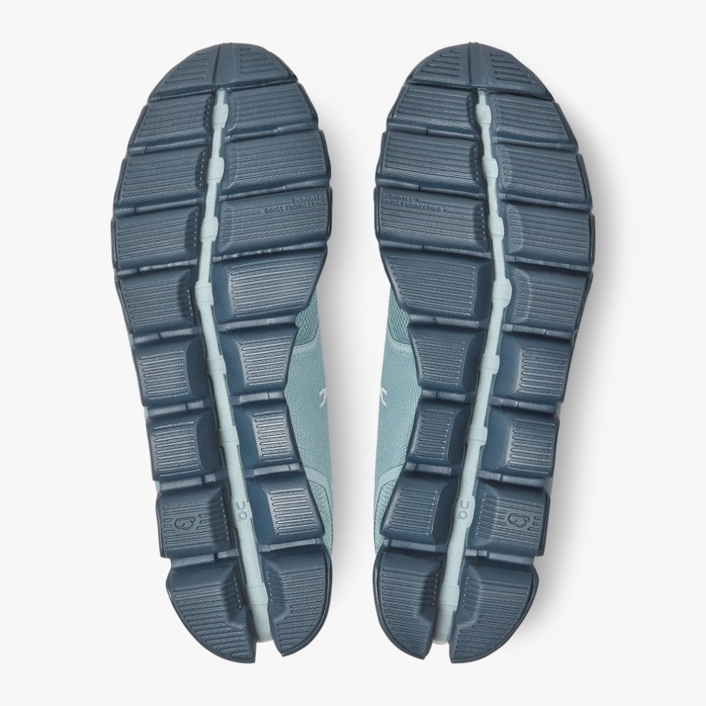 On Cloud Monochrome Men's Trainers Turquoise | UK-A8JOM