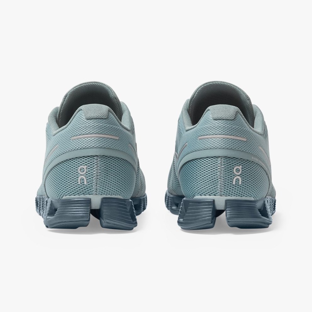 On Cloud Monochrome Men's Trainers Turquoise | UK-A8JOM