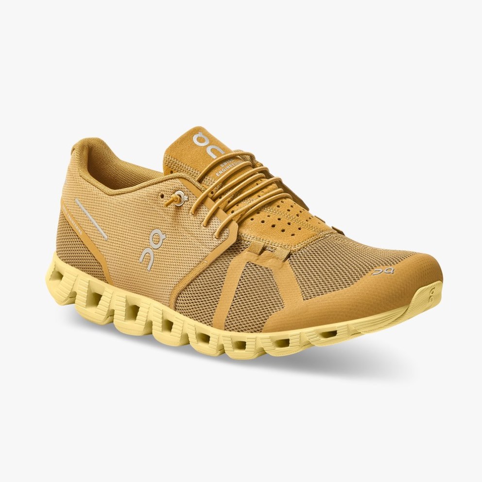 On Cloud Monochrome Men's Trainers Mustard | UK-M57JO