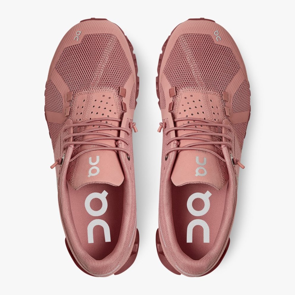 On Cloud Monochrome Women's Trainers Rose | UK-A6OJ5
