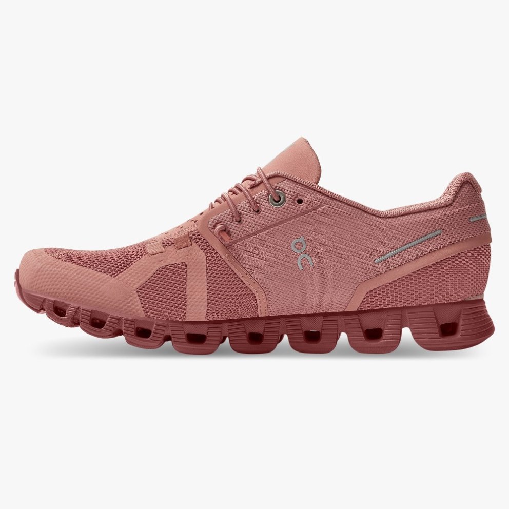 On Cloud Monochrome Women's Trainers Rose | UK-A6OJ5