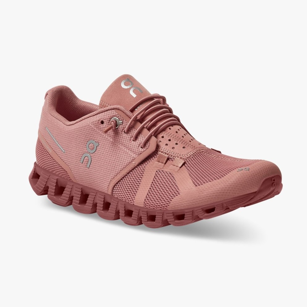 On Cloud Monochrome Women's Trainers Rose | UK-A6OJ5