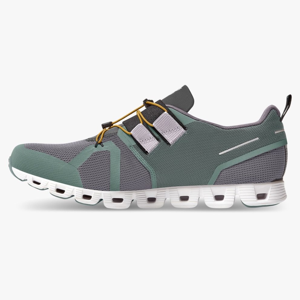 On Cloud Nexus Men's Trainers Grey / Green | UK-812J6