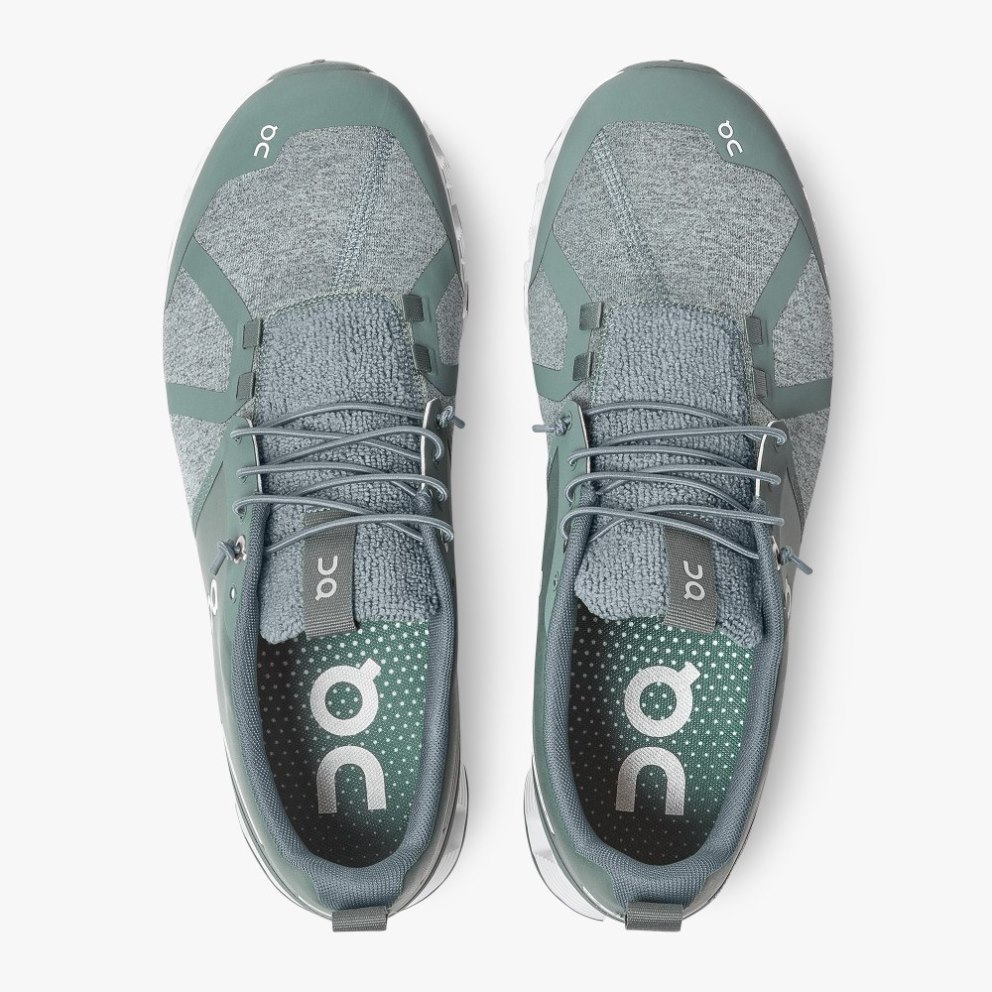 On Cloud Terry Men's Trainers Olive | UK-M2OAJ