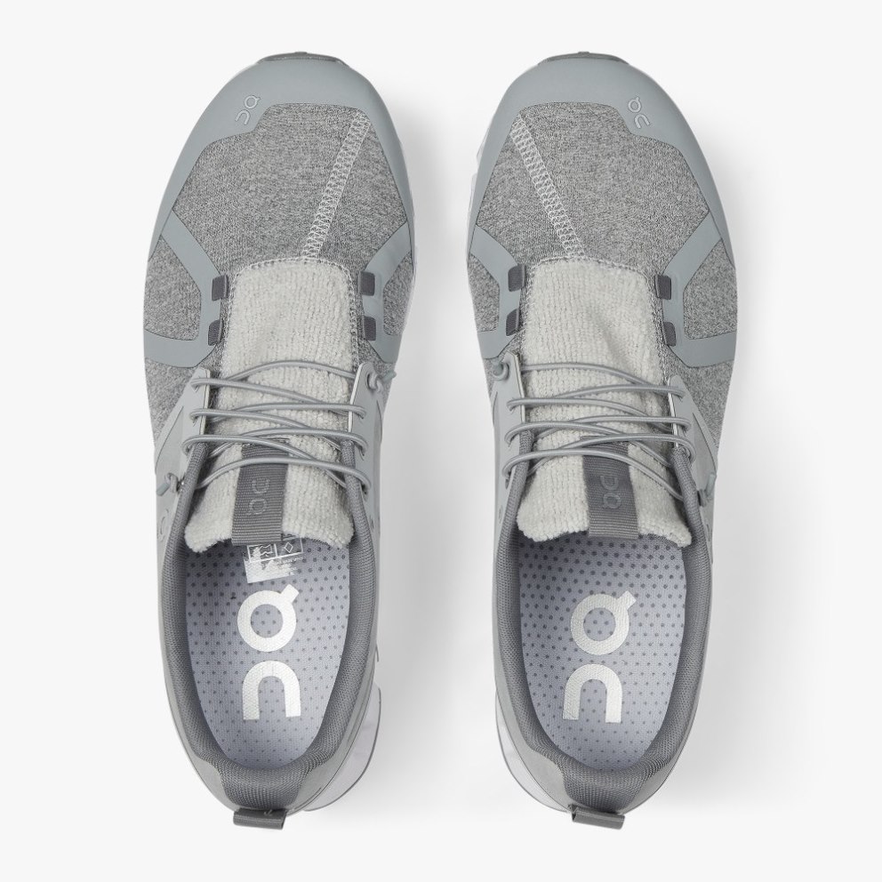 On Cloud Terry Men's Trainers Silver | UK-216JO