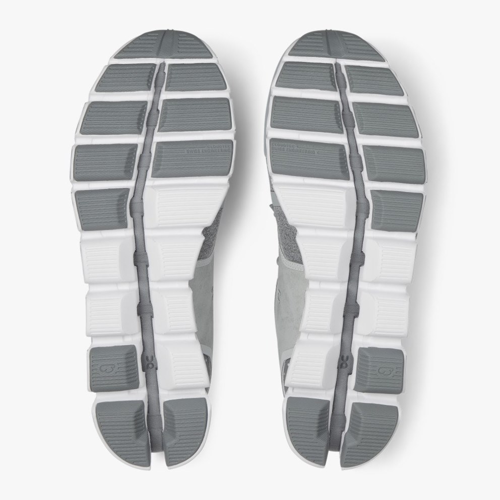 On Cloud Terry Men's Trainers Silver | UK-216JO