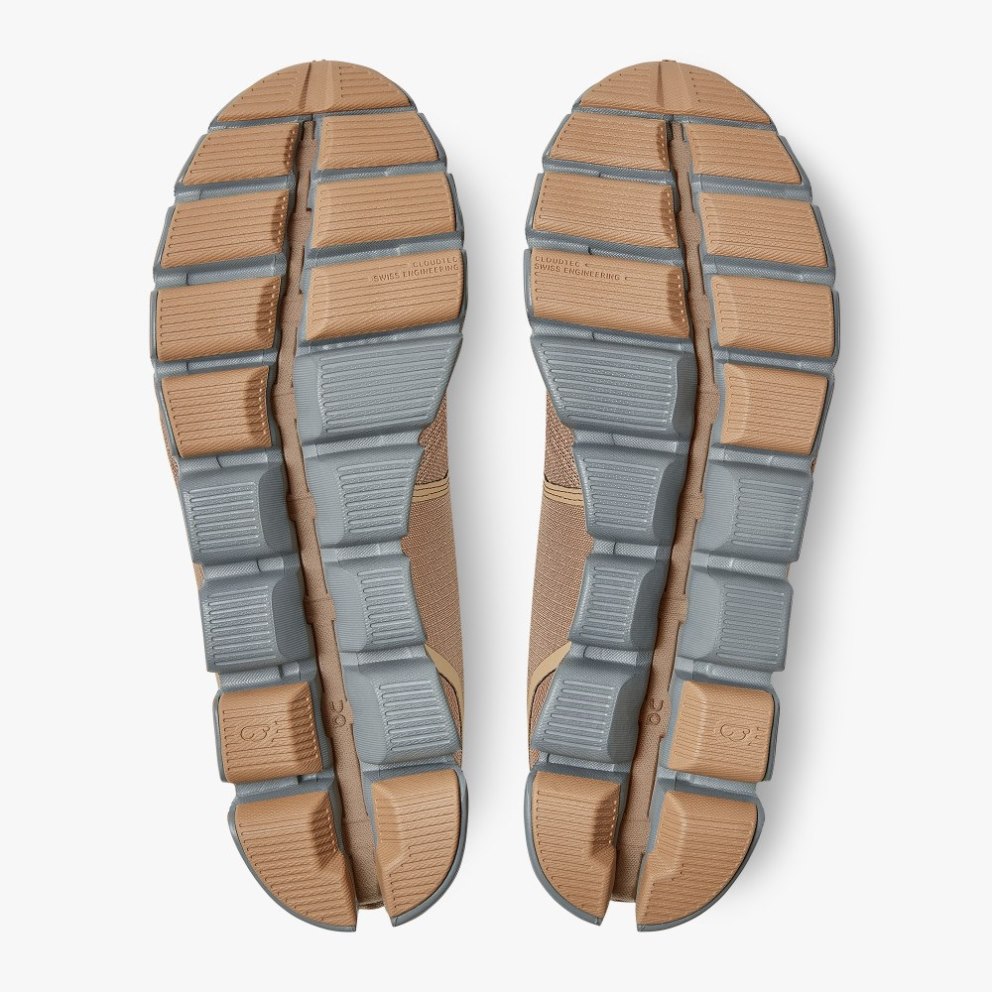 On Cloud Waterproof Men's Trainers Brown | UK-2OJ67