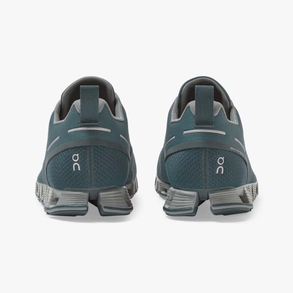 On Cloud Waterproof Men's Trainers Green | UK-2OJA7