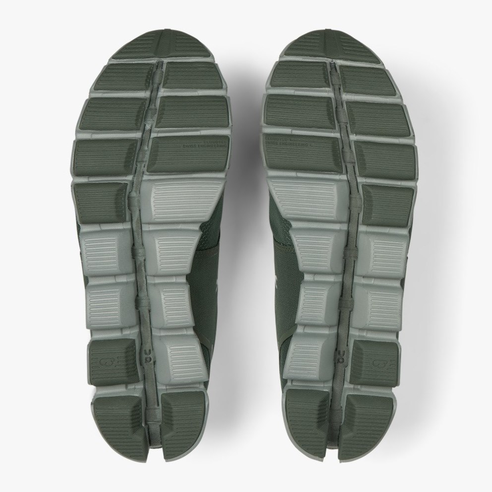 On Cloud Waterproof Men's Trainers Olive | UK-J58M2