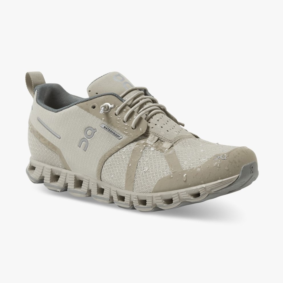On Cloud Waterproof Women's Trainers Grey | UK-21O75