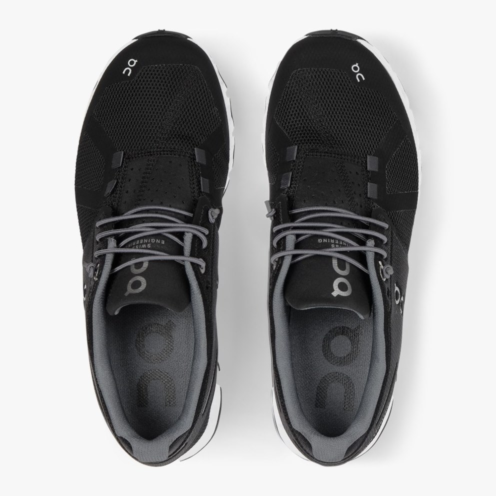 On Cloud Women's Trainers Black | UK-18O75