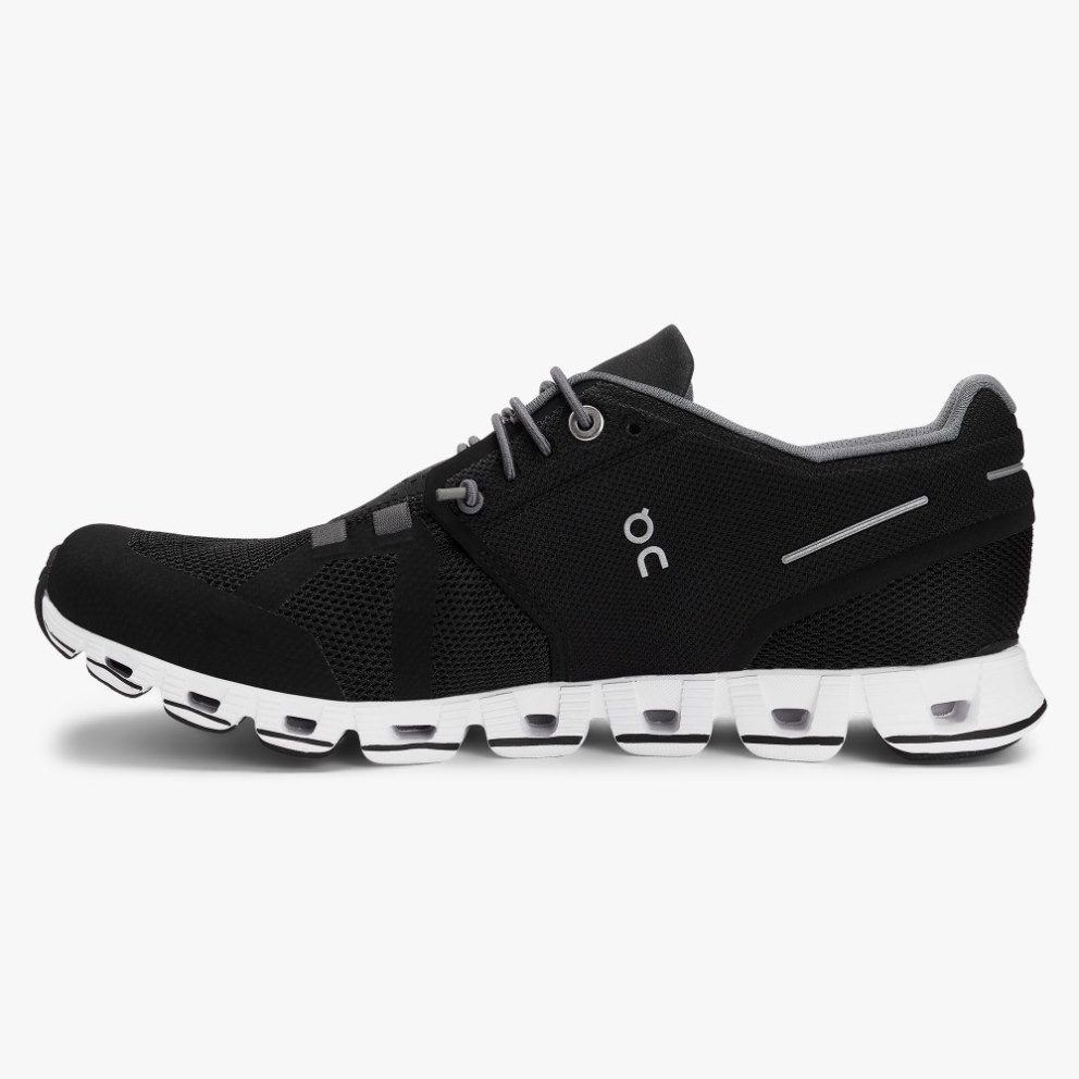 On Cloud Women's Trainers Black | UK-18O75