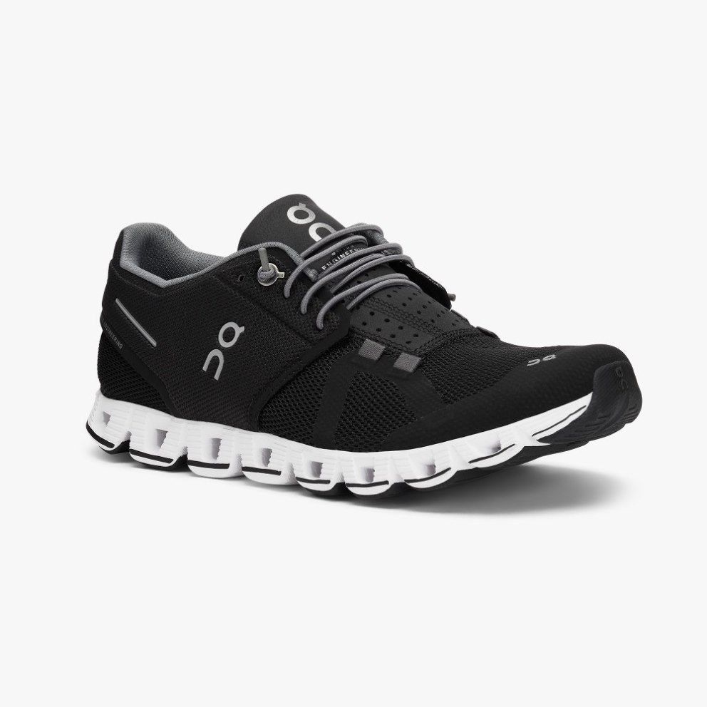 On Cloud Women's Trainers Black | UK-18O75