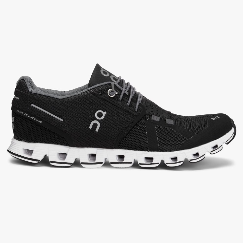 On Cloud Women\'s Trainers Black | UK-18O75