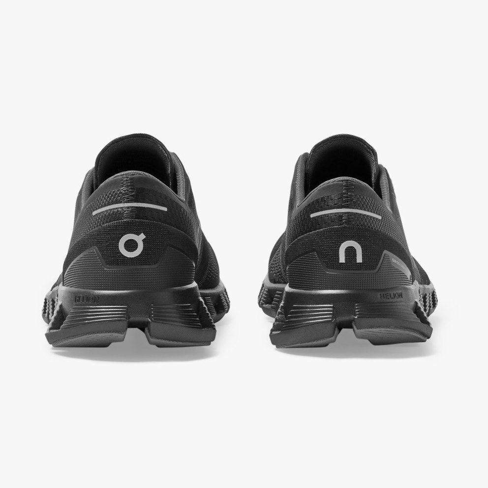 On Cloud X Men's Trainers Black | UK-O1JA5