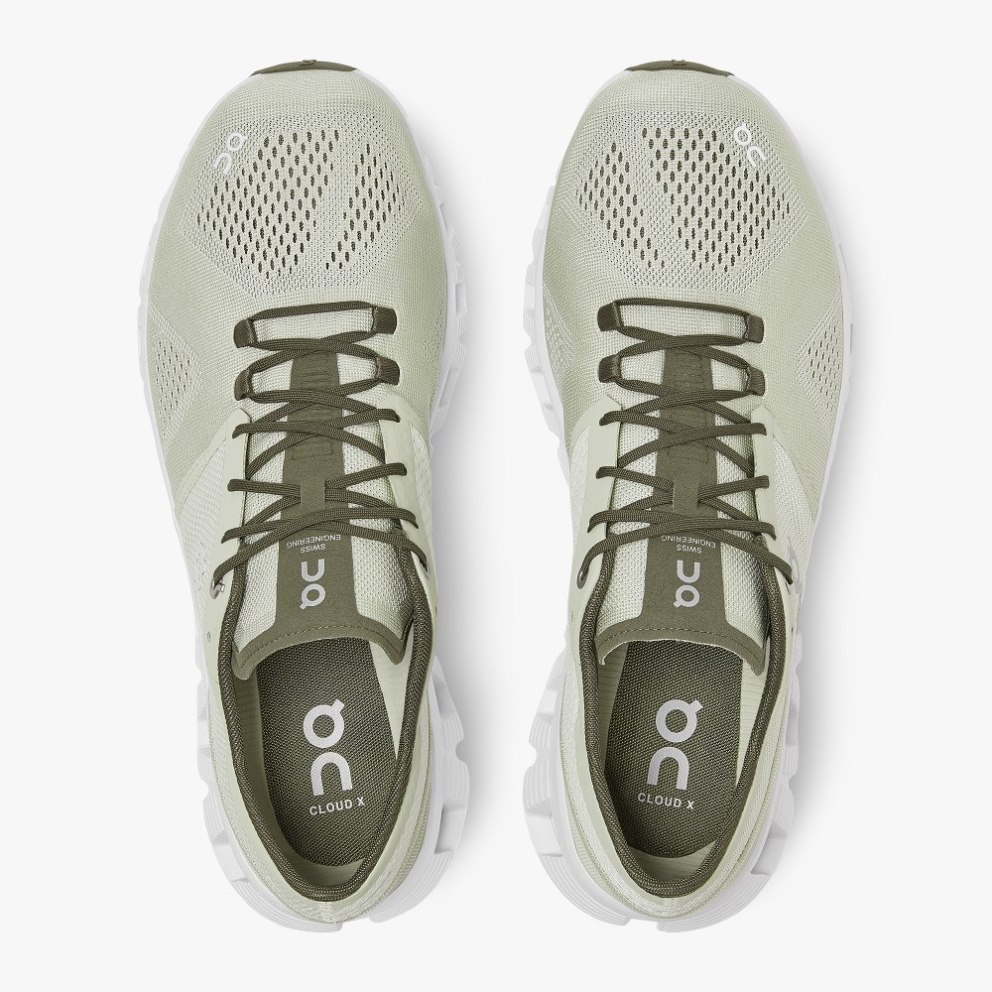 On Cloud X Men's Trainers Mint | UK-AMJ28
