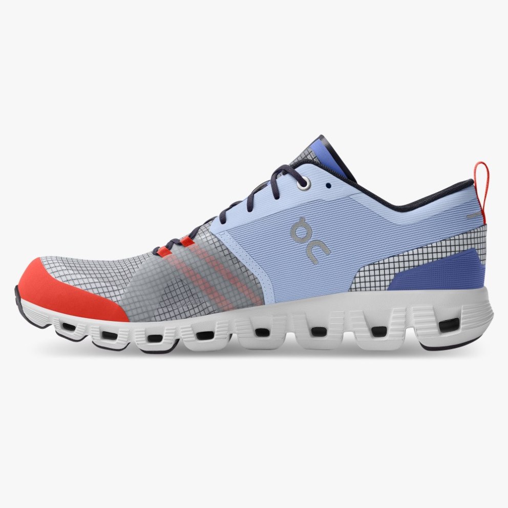On Cloud X Shift Men's Trainers Blue / Grey | UK-OAJ7M